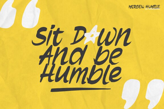 Morgen Humble | Solid Brush Font