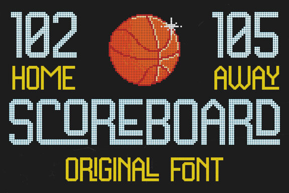 Scoreboard Ligature Font