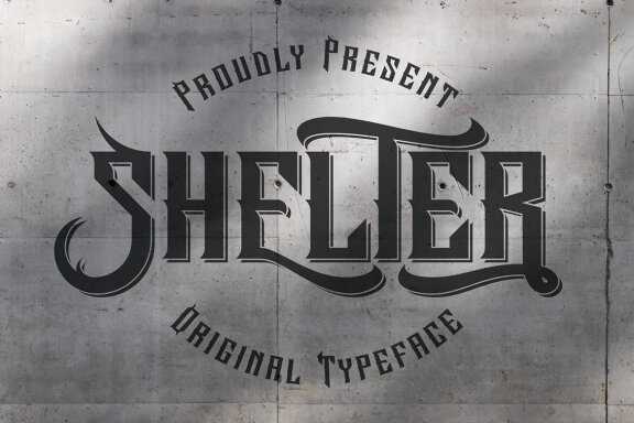 Shelter Vintage Label Font