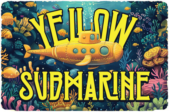 Underwater Vintage Label Font