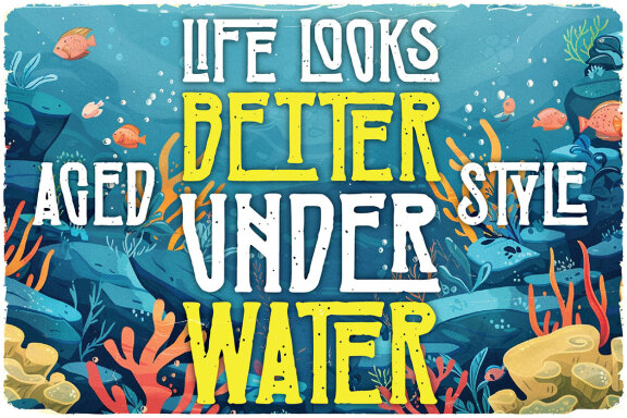 Underwater Vintage Label Font
