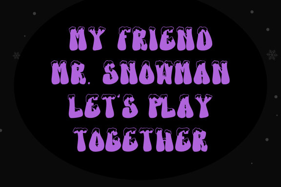 Komulap Christmas Display Font