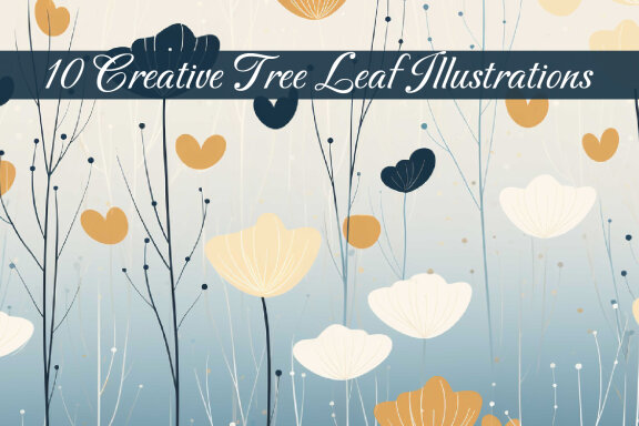 Creative tree leaf illustration Ai image