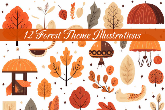 Creative Forest Theme Illustration
