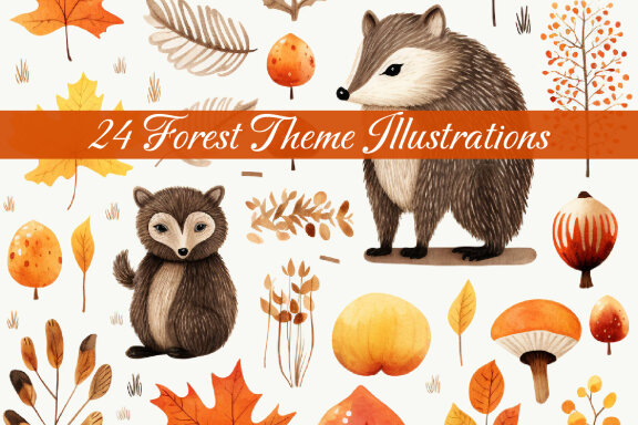 Creative Forest Theme Illustration Ai Image