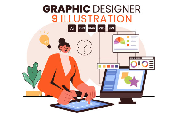 9 Creative Graphic Designer Illustration