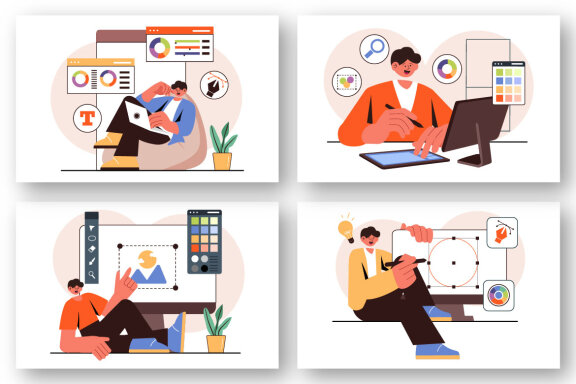 9 Creative Graphic Designer Illustration