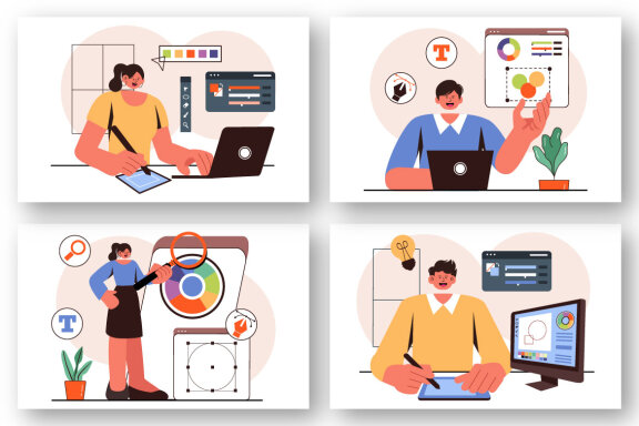 9 Creative Graphic Designer Illustration