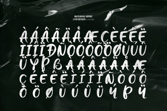Lyong Outsider | Hand Drawn Brush Font