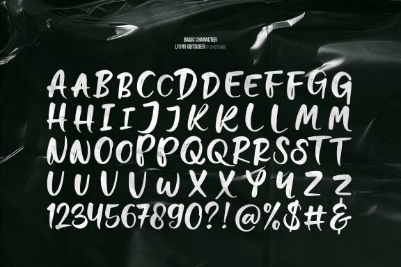 Lyong Outsider | Hand Drawn Brush Font