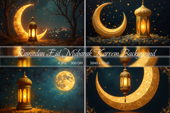 Ramadan Eid Mubarak Kareem Background