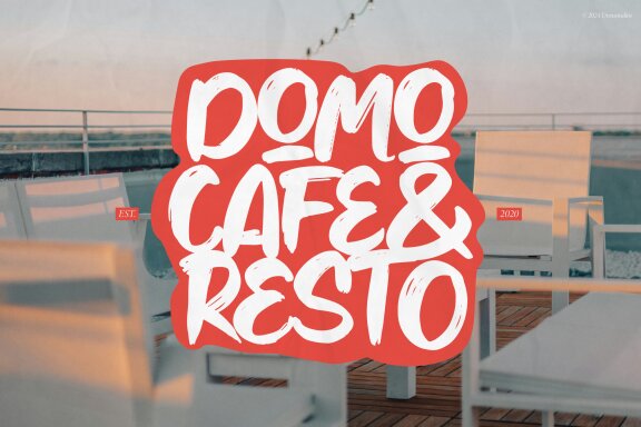 Nouble Orenji | Solid Hand Drawn Font