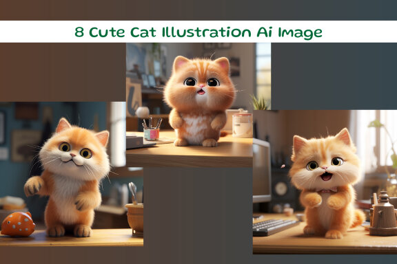 Crazy Cat Illustration