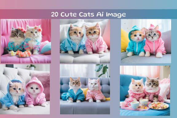 Sweet Cats Illustrations 