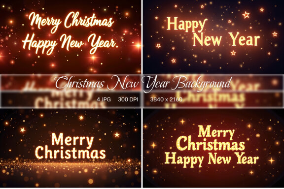 Christmas New Year Background
