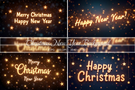 Christmas New Year Background