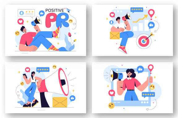 9 Positive Public Relations Illustration