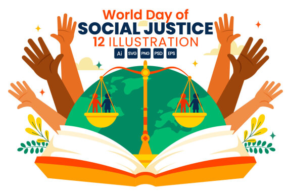 12 Day of Social Justice Illustration