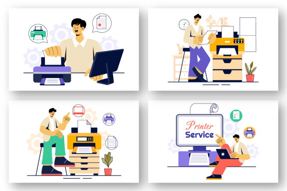 9 Professional Printing Services Illustration