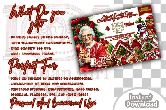 36 Clipart - Cozy Christmas Gingerbread House Collection Vol.4 