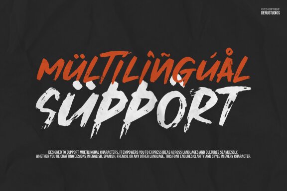 Higher Peace | Rough Brush Duo Font
