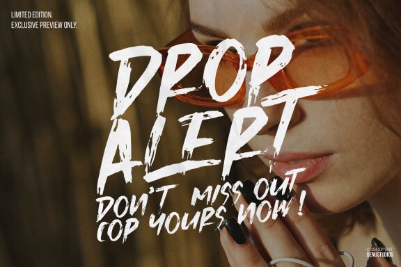 Higher Peace | Rough Brush Duo Font