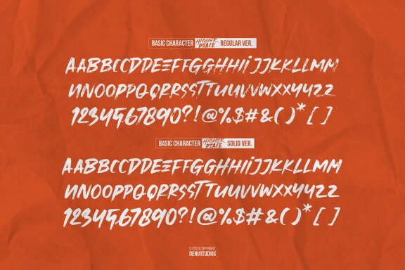 Higher Peace | Rough Brush Duo Font