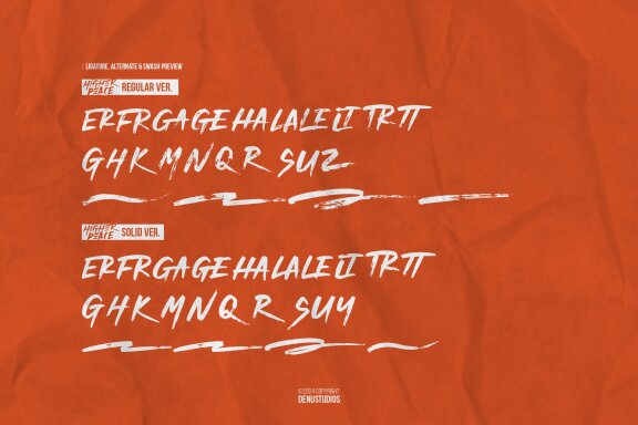 Higher Peace | Rough Brush Duo Font