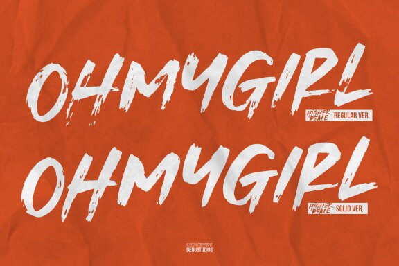 Higher Peace | Rough Brush Duo Font