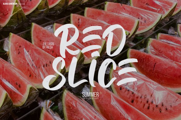Aloha Sumericon | Hand Drawn Brush Font