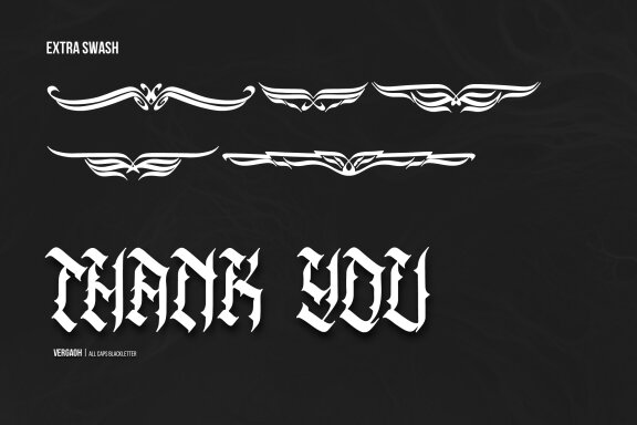 Vergaoh | All Caps Blackletter Font