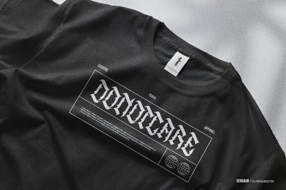 Vergaoh | All Caps Blackletter Font