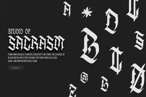 Vergaoh | All Caps Blackletter Font