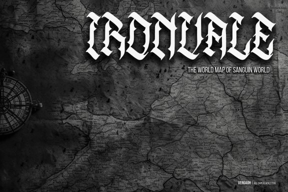 Vergaoh | All Caps Blackletter Font