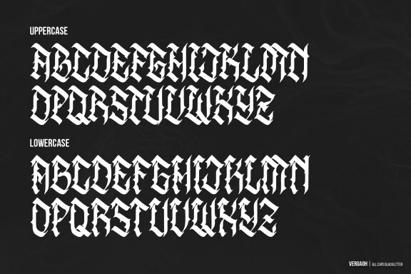 Vergaoh | All Caps Blackletter Font