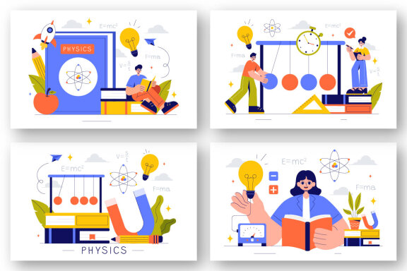9 Physics Education Illustration