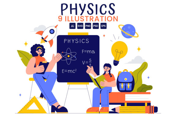 9 Physics Education Illustration