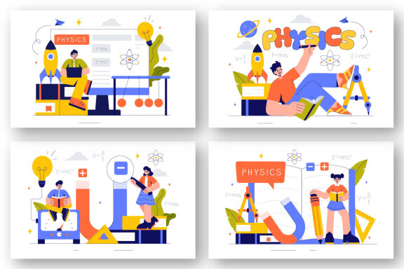 9 Physics Education Illustration
