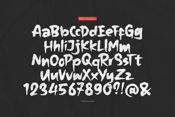 The Folacie | Rough Hand Drawn Font
