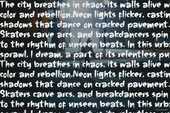The Folacie | Rough Hand Drawn Font