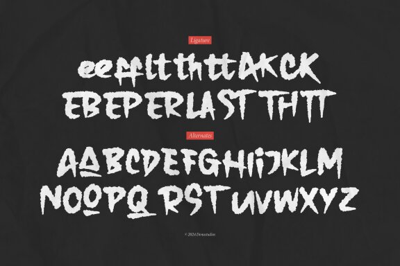 The Folacie | Rough Hand Drawn Font