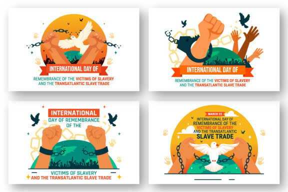 12 Remembrance of the Victims of Slavery and Slave Trade Illustration