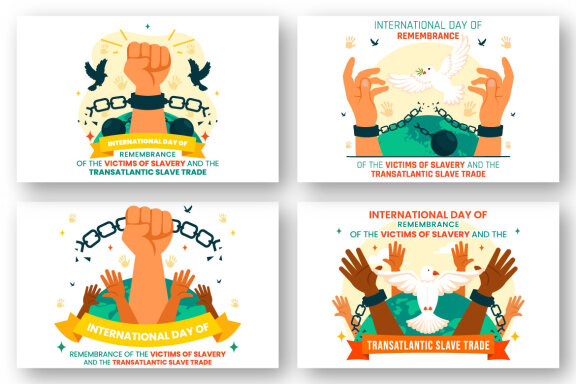 12 Remembrance of the Victims of Slavery and Slave Trade Illustration