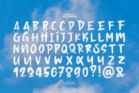 Oliver Street | Hand Drawn Brush Font