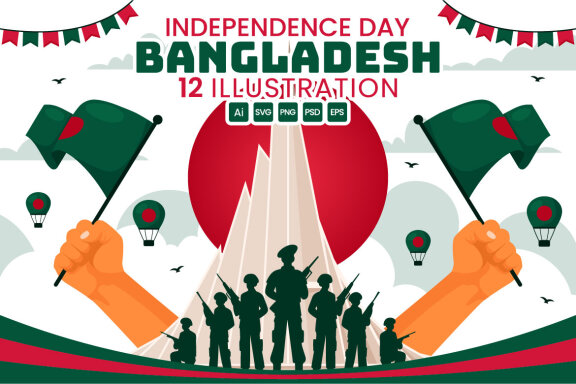 12 Bangladesh Independence Day Illustration
