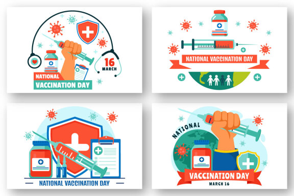 12 National Vaccination Day Illustration