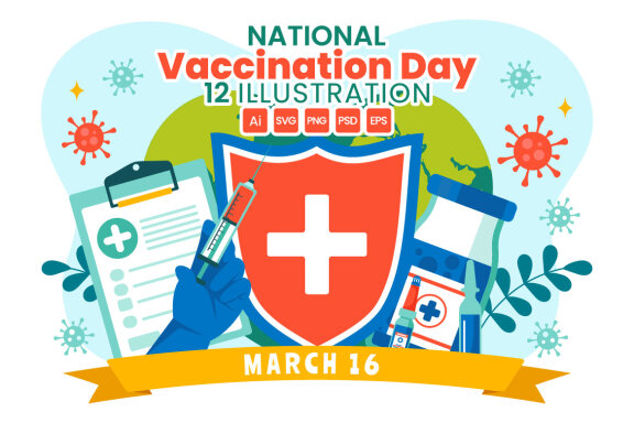12 National Vaccination Day Illustration