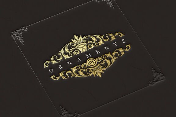 Luxury and vintage badge ornaments