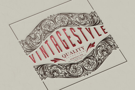 Luxury certificate badge frame flourish