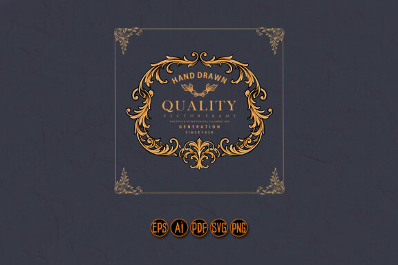 Frame vintage elegant best ornament Bussines